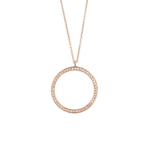 Diamond Circle Necklace