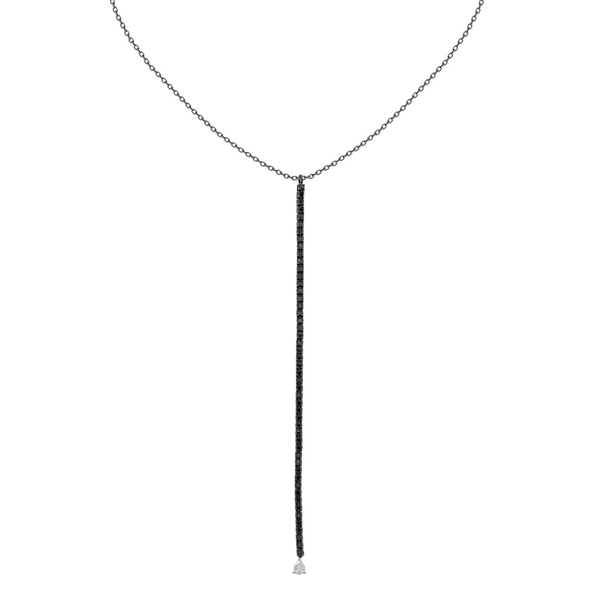 Black and White Diamond Necklace