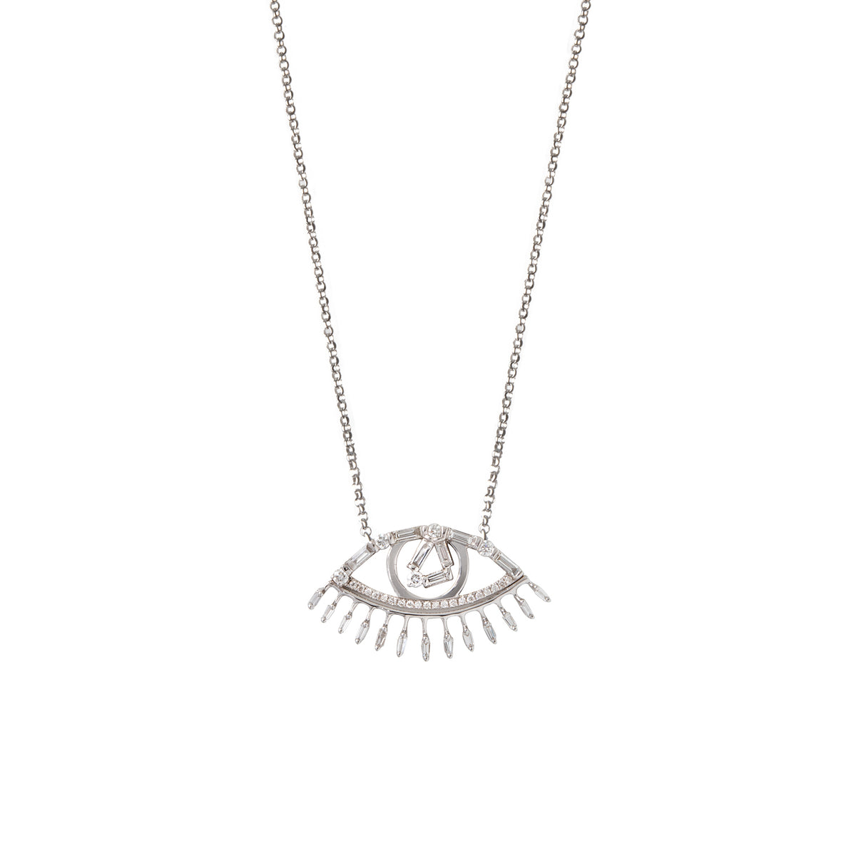 Diamond Evil Eye Necklace