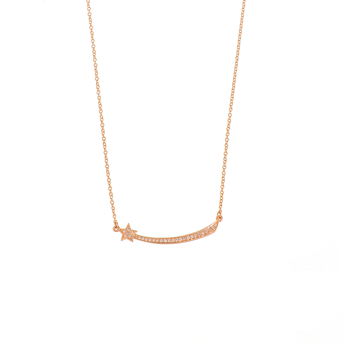 Diamond Star Bar Necklace