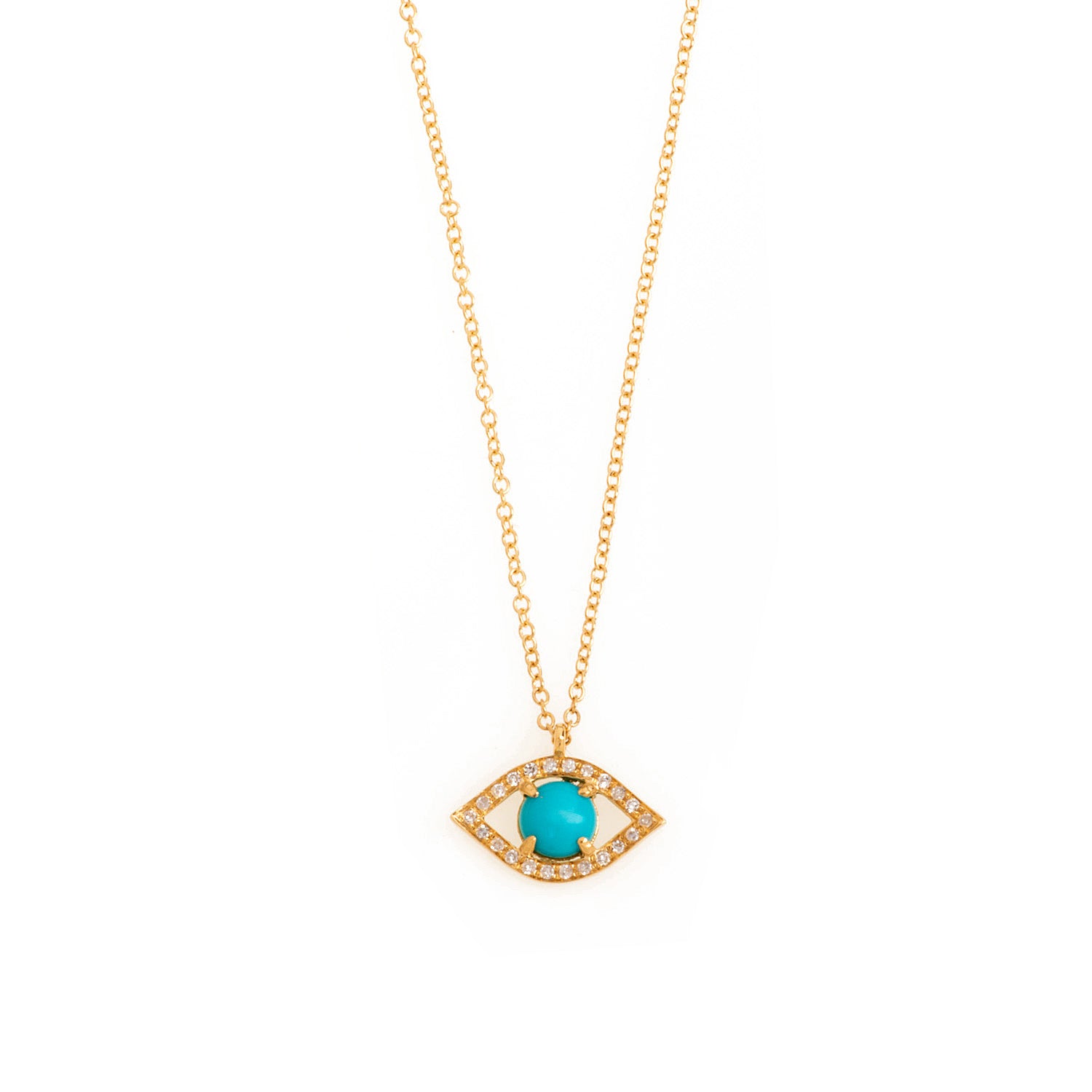 Turquoise Evil Eye Necklace