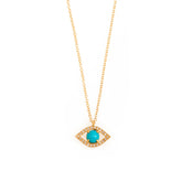 Turquoise Evil Eye Necklace