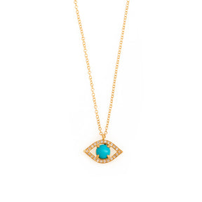Turquoise Evil Eye Necklace
