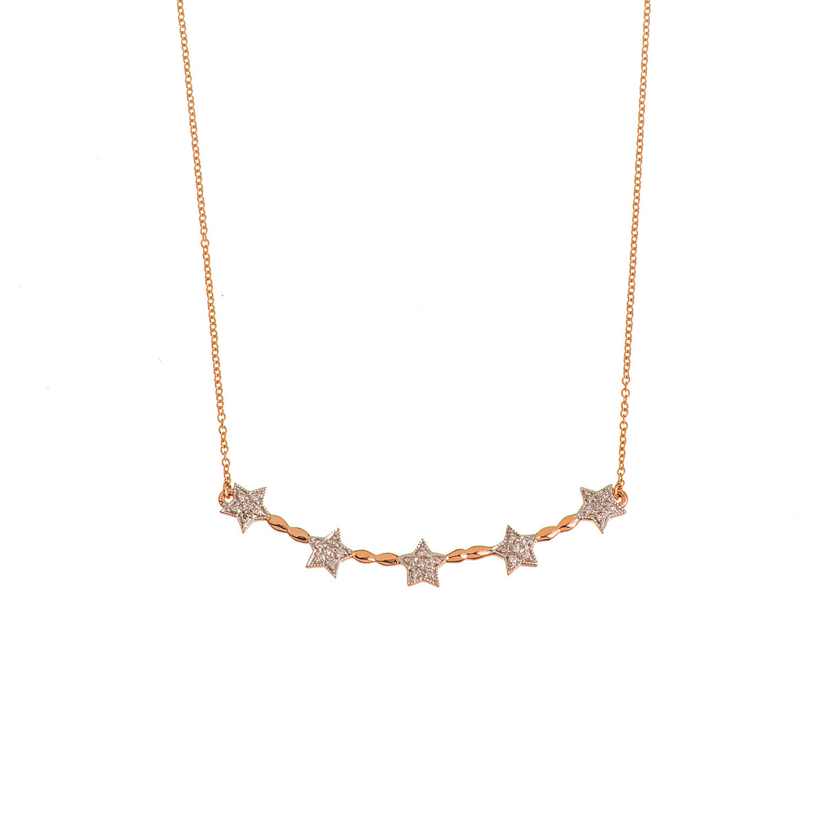 Diamond Star Bar Necklace