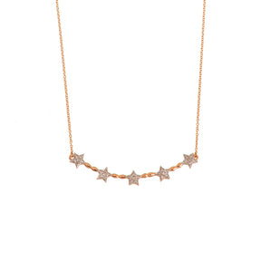 Diamond Star Bar Necklace