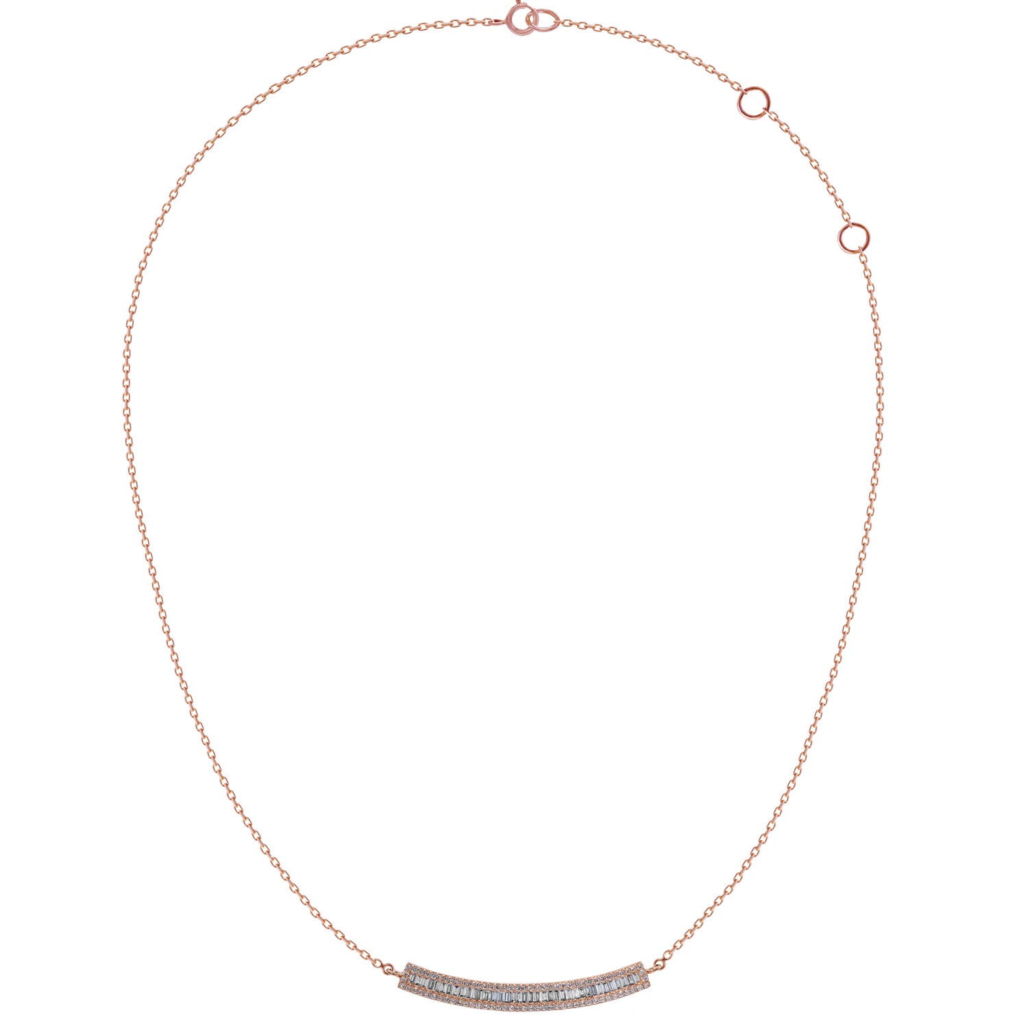 Diamond Bar Necklace