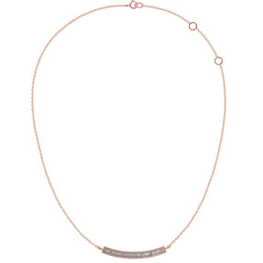 Diamond Bar Necklace