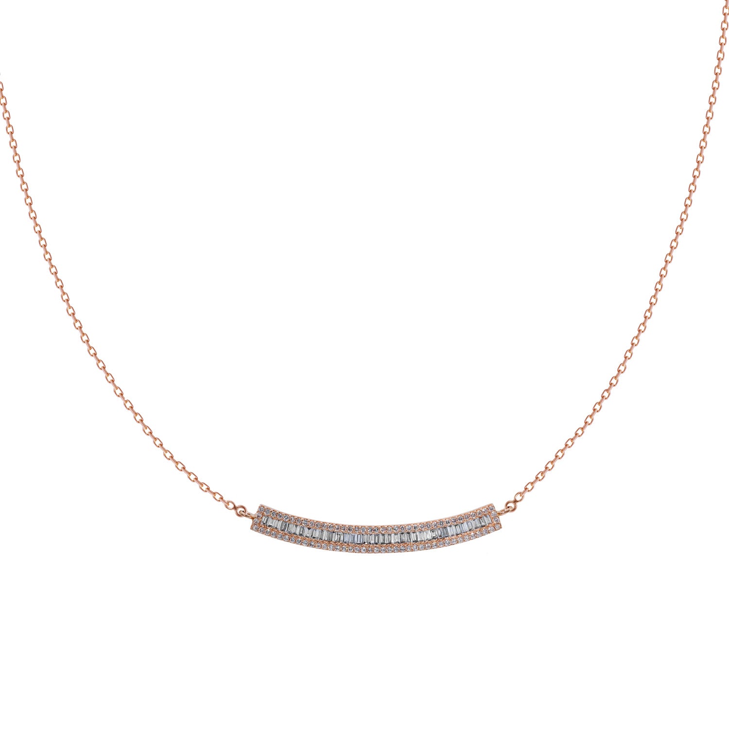 Diamond Bar Necklace