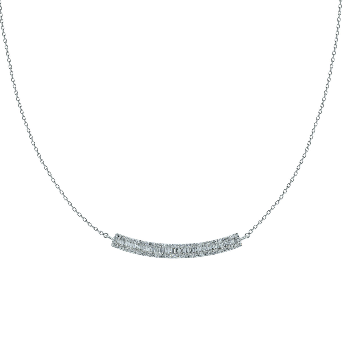 Diamond Bar Necklace