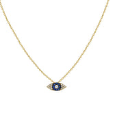 Diamond evil eye necklace