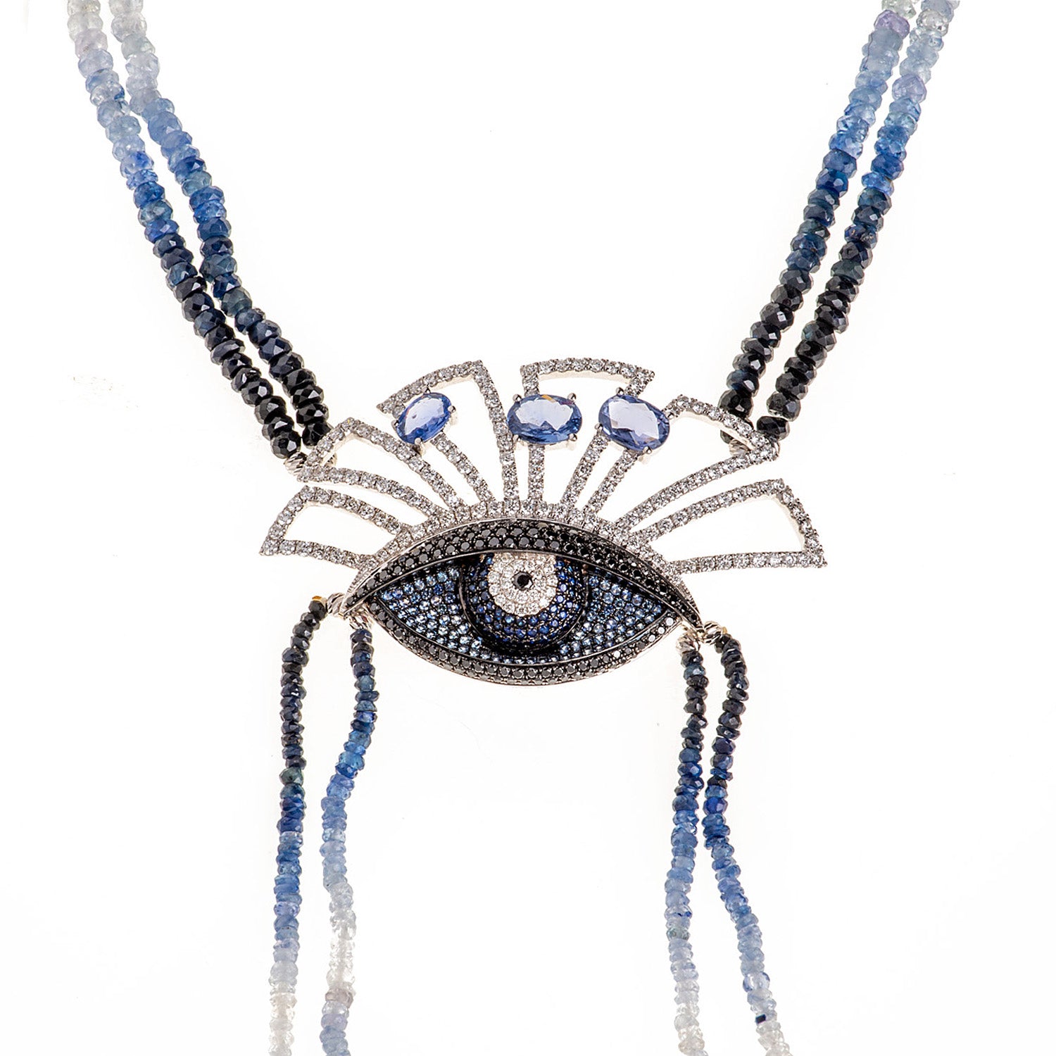 Sapphire Necklace. Sapphire and diamond necklace. Sapphire necklace for gift. Chain necklace. Anatol jewelry. Fine jewelry. Golden Hall. Kifissia. Athens. Χρυσό κολιέ. Κολιέ με διαμάντια. Χρυσά κοσμήματα. Κηφισιά. Κολιέ με μπριγιάν. Κολιέ με ζαφείρια. Κολιέ με μπριγιάν και ζαφείρια.