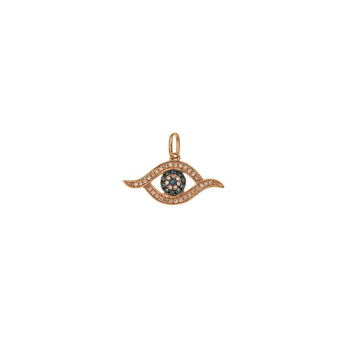 Sapphire & Diamond Eye Pendant