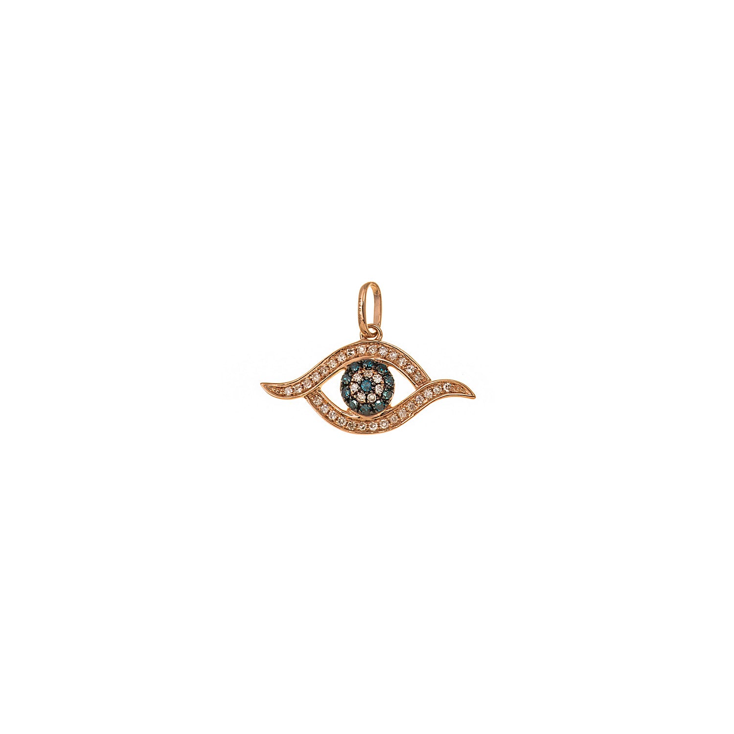 Sapphire & Diamond Eye Pendant