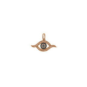 Sapphire & Diamond Eye Pendant