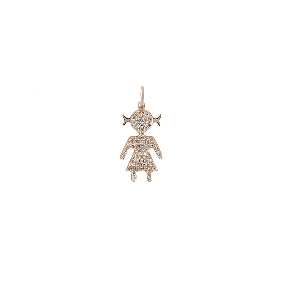 Diamond Covered Girl Pendant