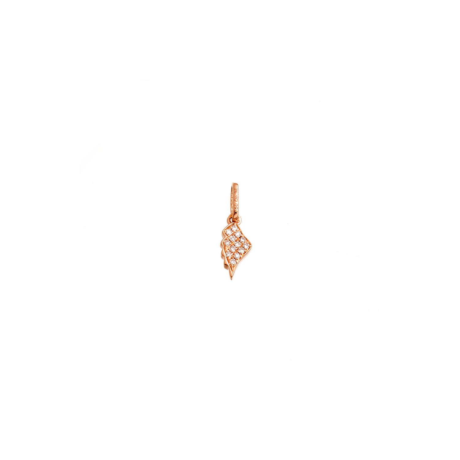 Diamond Mini Feather Pendant