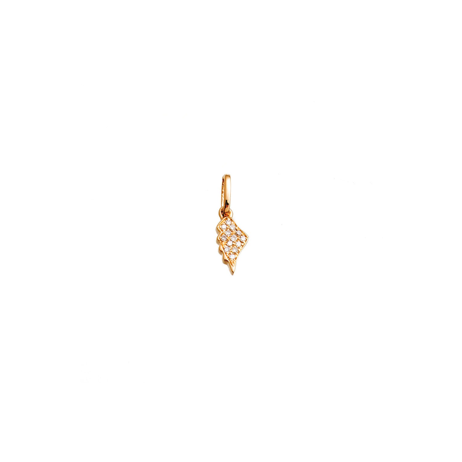 Diamond Mini Feather Pendant