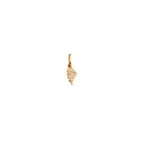 Diamond Mini Feather Pendant