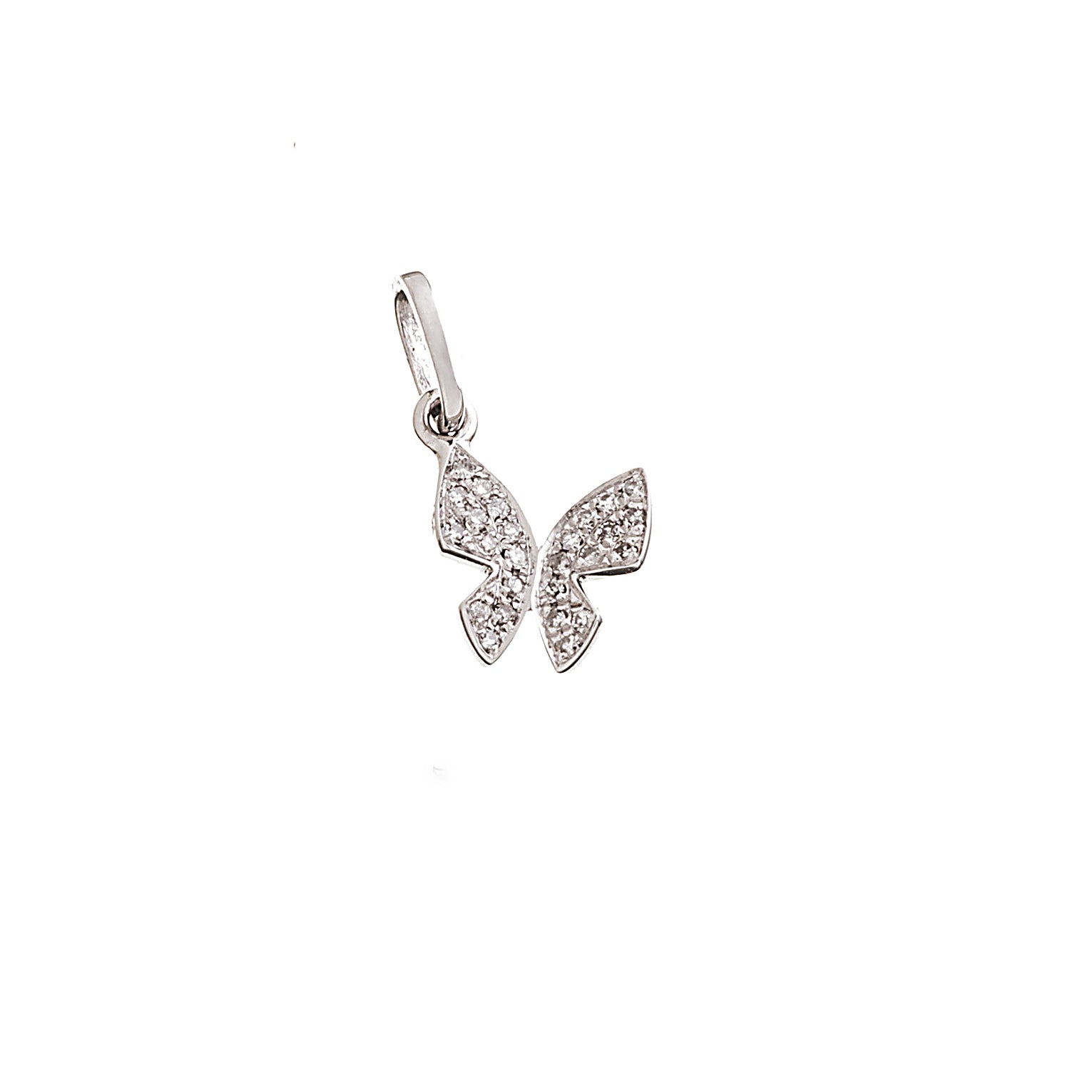 Diamond Butterfly Pendant