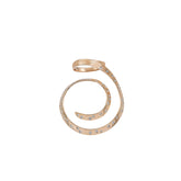 Swirl Ring. Diamond Ring. Gold ring. Rose Gold ring.
