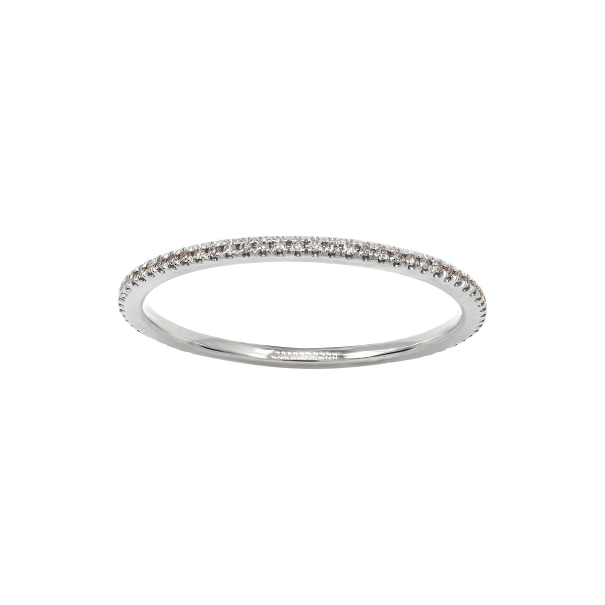 Diamond eternity ring. Thin eternity ring. 