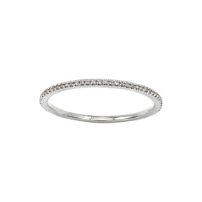 Diamond eternity ring. Thin eternity ring. 