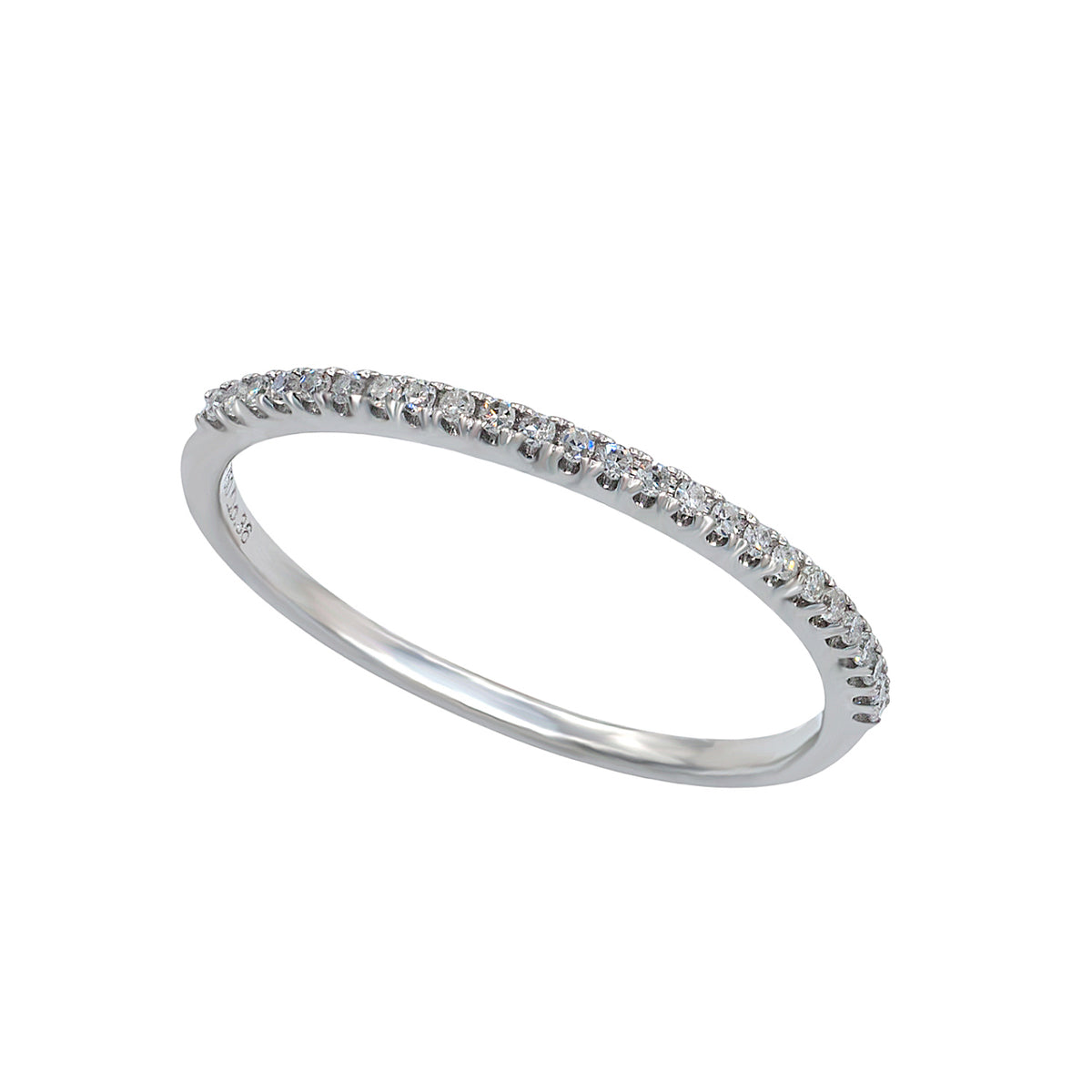 Half Diamond Ring Band