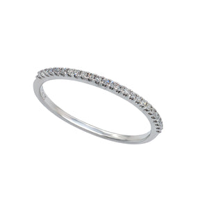 Half Diamond Ring Band