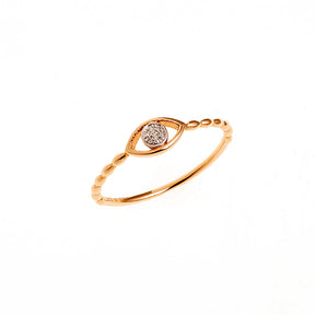 Diamond Evil Eye Ring